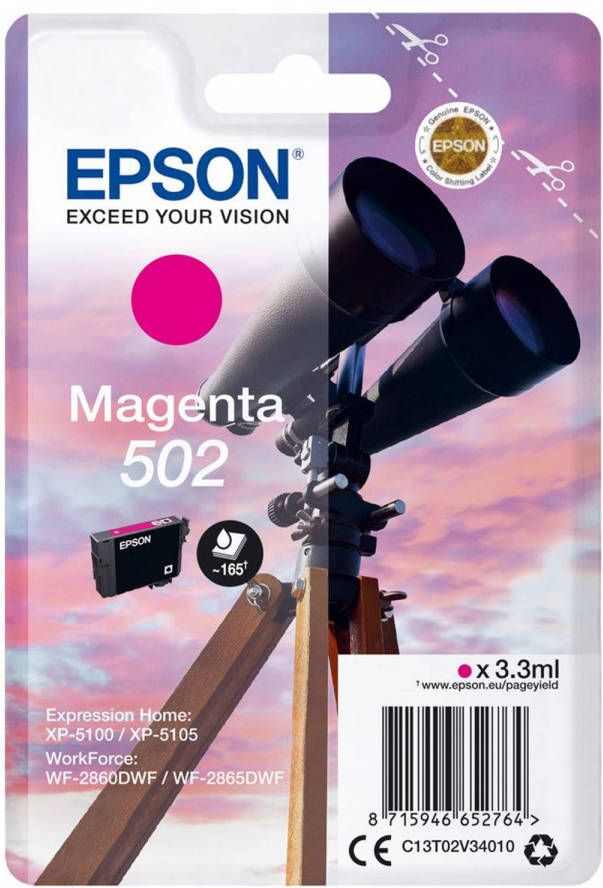 Epson cartridge 502 magenta