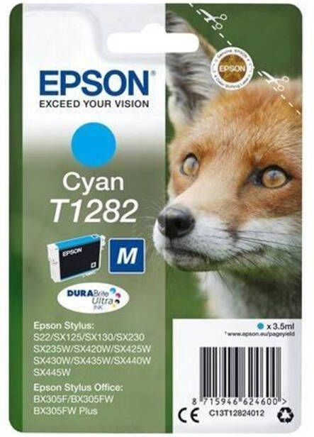 Epson -cartridge T1282 Fox cyaan