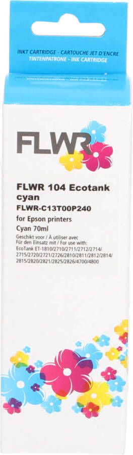 Epson FLWR 104 Ecotank cyaan cartridge