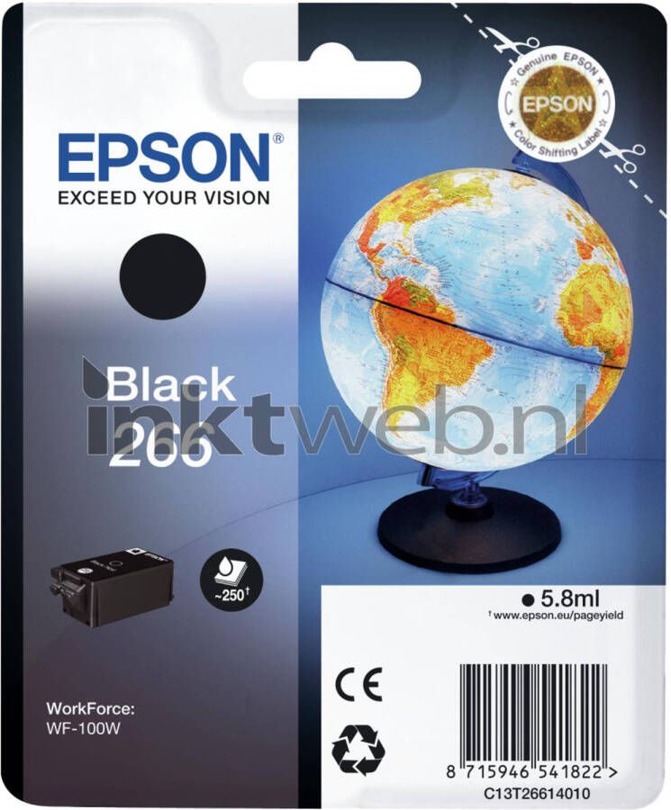 Epson GLOBE 266 zwart cartridge