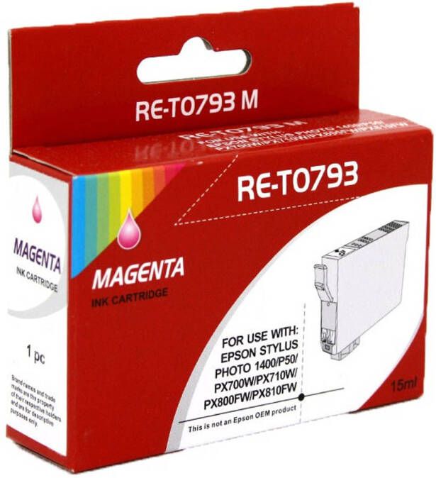 Epson Huismerk T0793 magenta Cartridge