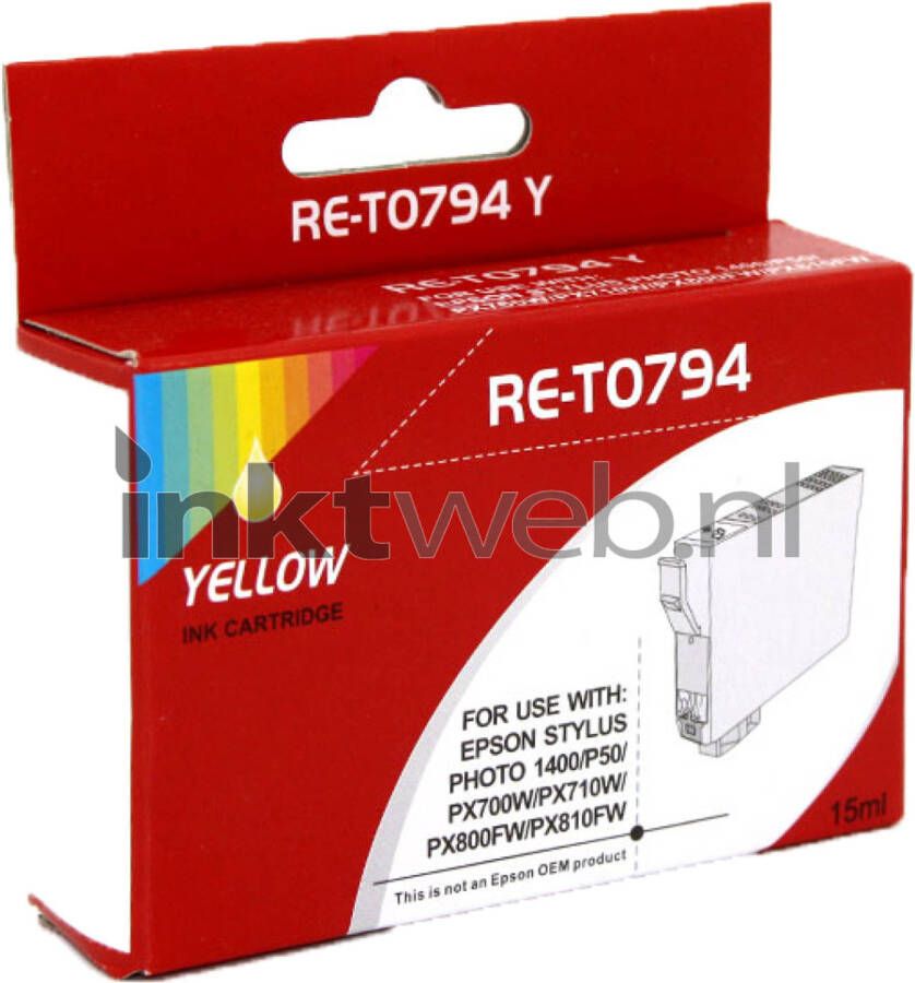 Epson Huismerk T0794 geel cartridge