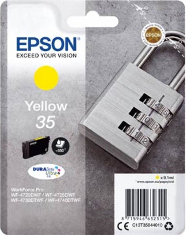 Epson inktcartridge 35 geel pagina&apos;s OEM: C13T35844010