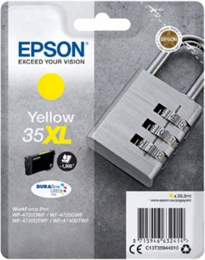 Epson inktcartridge 35 XL geel pagina&apos;s OEM: C13T35944010