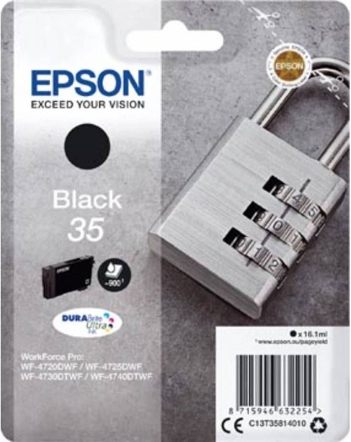 Epson inktcartridge 35 zwart pagina&apos;s OEM: C13T35814010