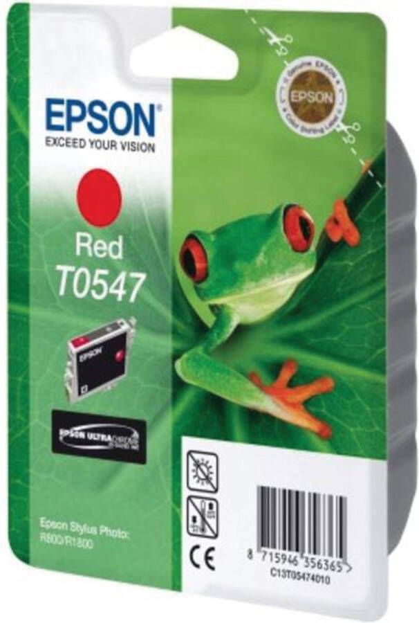 Epson inktcartridge T0547 400 pagina&apos;s OEM C13T05474010 rood