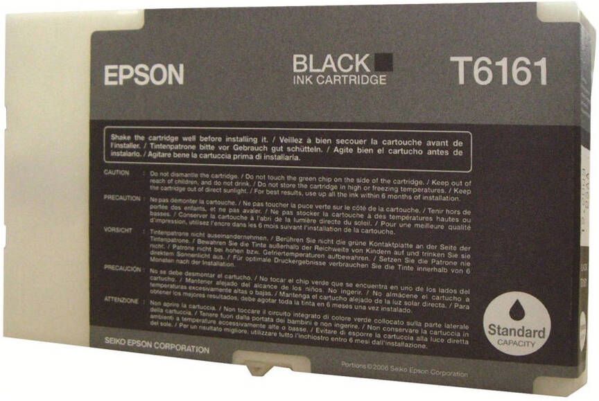 Epson inktcartridge T6161 3.000 pagina&apos;s OEM C13T616100 zwart