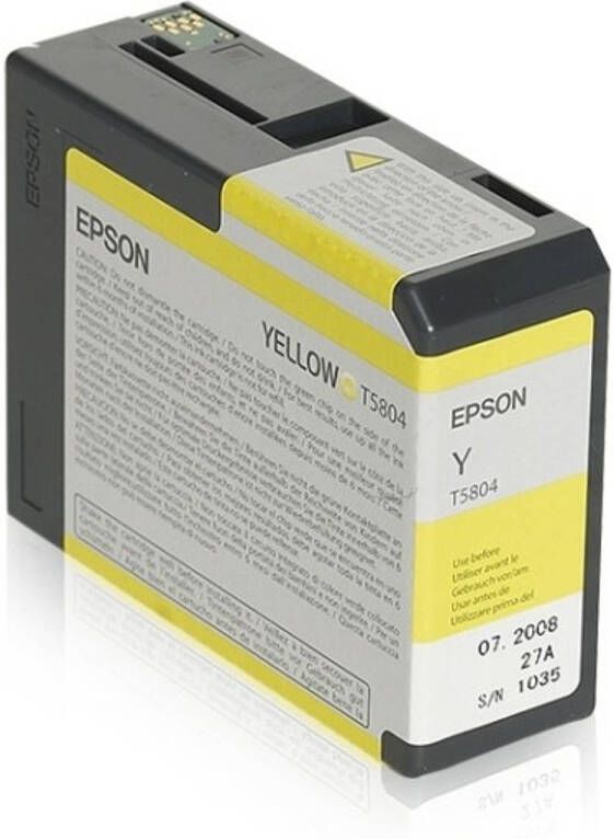 Epson Inktpatroon Geel 80 ml T 5804 (127890)