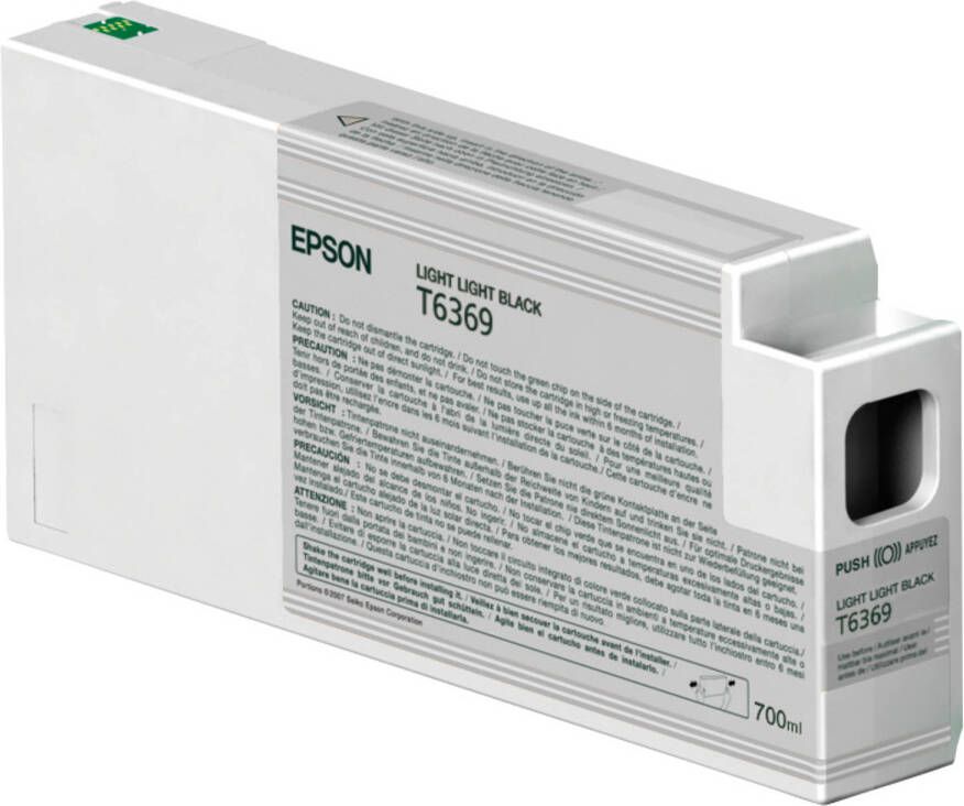 Epson Inktpatroon light licht zwart T 636 700 ml T 6369 (544376)