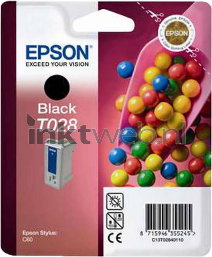 Epson T028 zwart cartridge