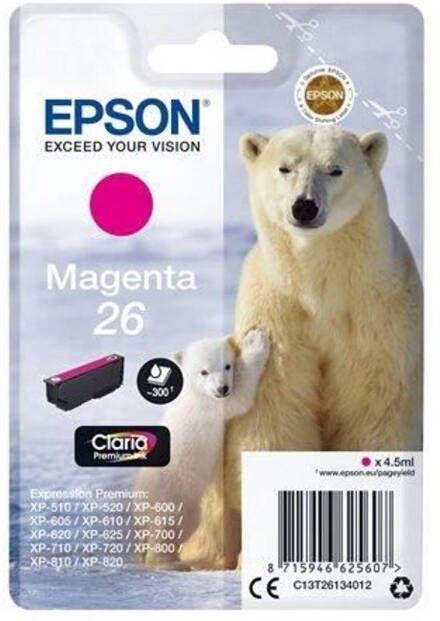 Epson T2613-cartridge ijsbeer magenta
