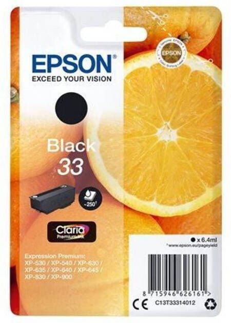 Epson T3331 Cartridge Sinaasappels Zwart