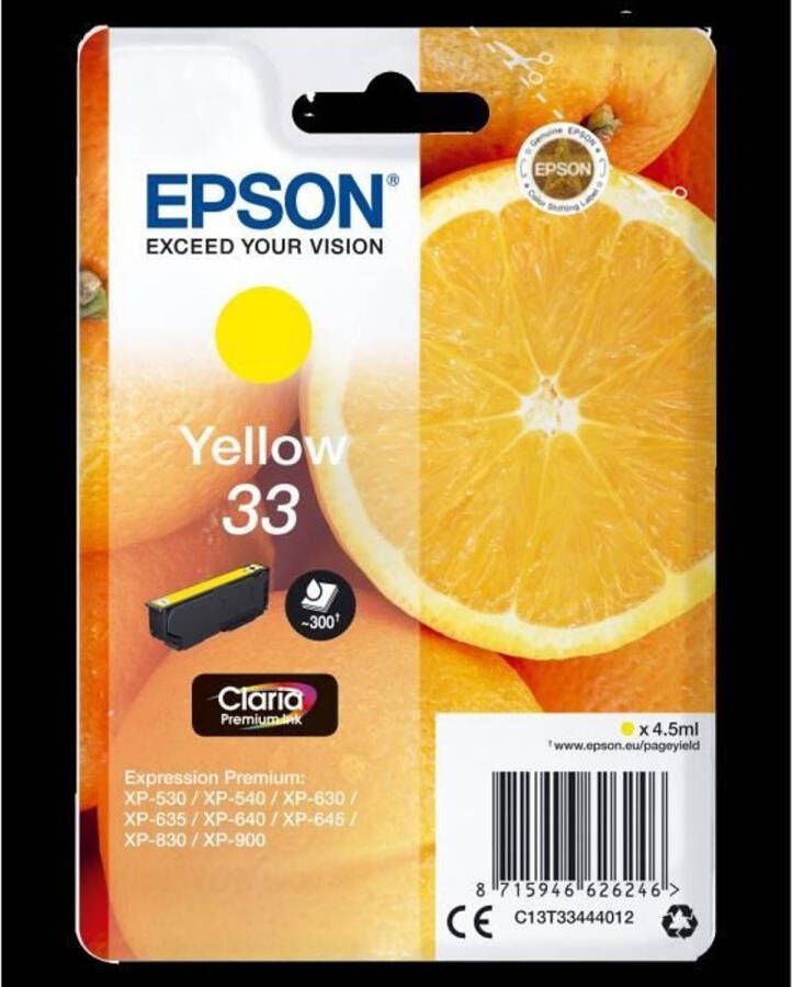 Epson T3344 Patroon Sinaasappels Geel