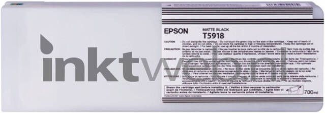 Epson T5918 mat zwart cartridge