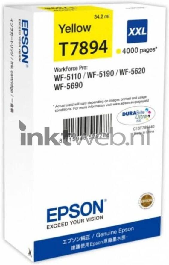 Epson T7894 geel cartridge