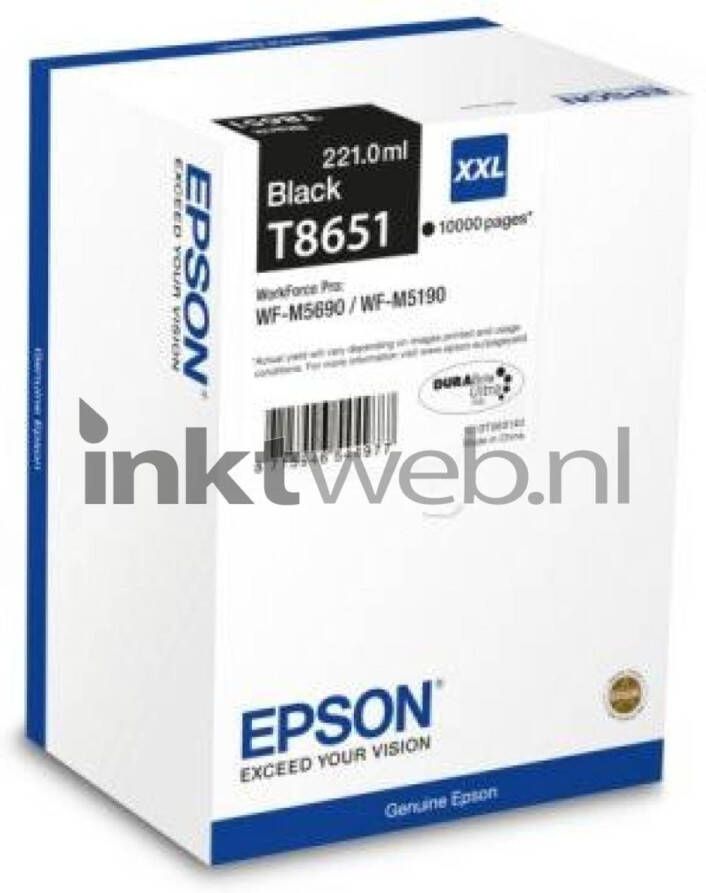 Epson T8651 zwart cartridge