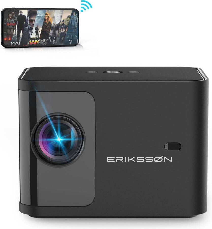 Erikssøn Beamer Prime Streamen Vanaf Je Telefoon 6600 Ansi-Lumens Projector Mini Beamers