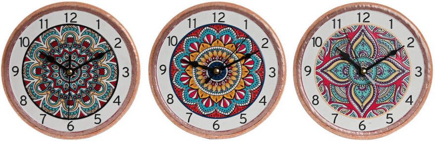 Esprit Bordsklocka Home Keramisch Mandala 16 x 1 x 16 cm