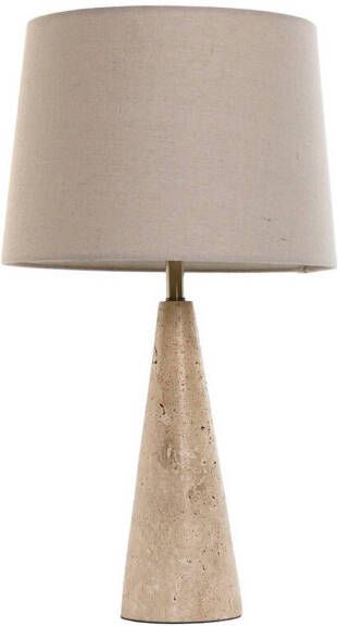 Esprit Bureaulamp Home Beige Linnen Marmer 35 x 35 x 64 cm