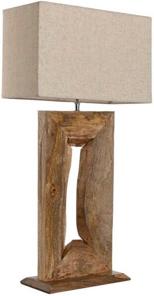 Esprit Bureaulamp Home Beige Natuurlijk Mangohout 50 W 220 V 40 x 20 x 75 cm