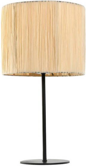 Esprit Bureaulamp Home Bruin Zwart Raffia Ijzer 50 W 220 V 25 x 25 x 47 cm