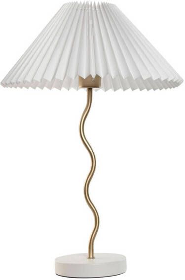 Esprit Bureaulamp Home Wit Gouden Linnen Metaal 50 W 220 V 36 x 36 x 52 cm