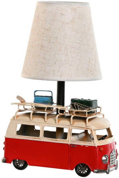 Esprit Bureaulamp Home Wit Rood Linnen Metaal 20 x 14 x 30 cm