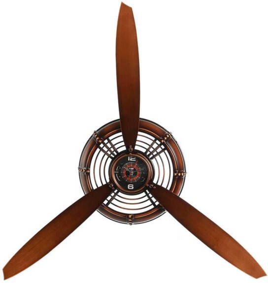 Esprit Muurklok Home Koper PVC Metaal Propellers 75 5 x 8 x 75 cm