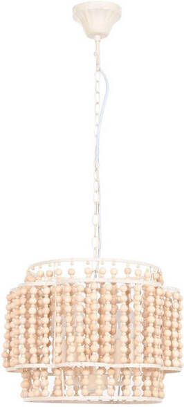 Esprit Plafondlamp Home Wit Lichtbruin Hout Metaal 25 W 38 x 38 x 29 cm