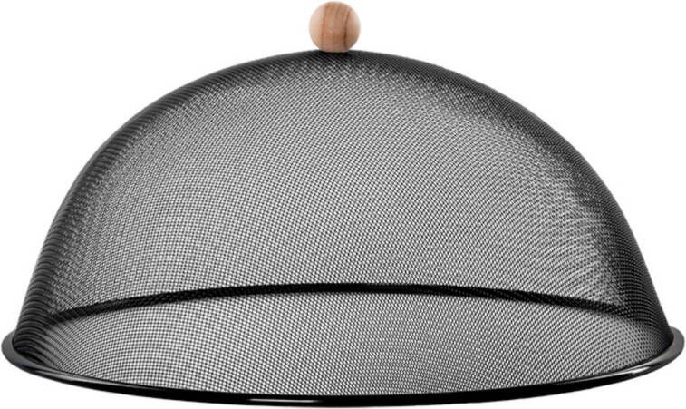 Esschert Design Luxe stevige vliegenkap voedselkap zwart metaal 43 cm ongedierte vliegenkap