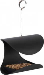 Praxis Esschert Design vogelvoederbak hangend zwart L 23 2x19 8x18 8cm