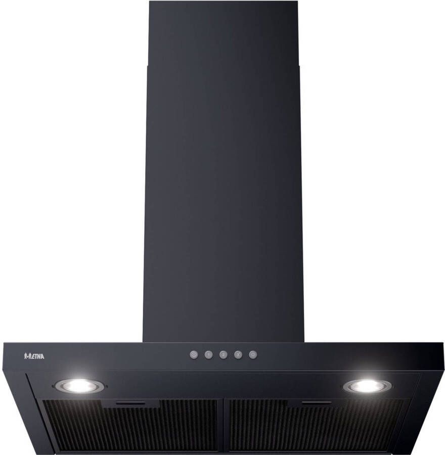 ETNA AB661ZT Slimline schouwkap 60 cm Matzwart