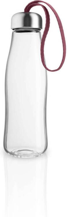 Eva Solo Drinkfles 500 ml Glas Pome Borosilicaatglas Rood