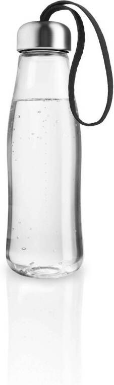 Eva Solo Drinkfles 500 ml Glas Black Borosilicaatglas Zwart