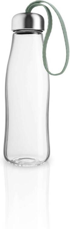 Eva Solo Drinkfles 500 ml Glas Faded Green Borosilicaatglas Groen