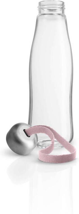 Eva Solo Drinkfles 500 ml Glas Rose Quartz Borosilicaatglas Transparant