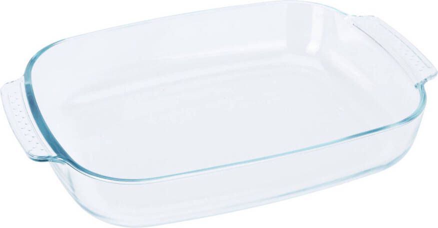 Excellent Houseware Ovenschaal van glas ovaal 3.8 Liter 38 x 25 x 6 5 cm- vaatwasser bestendig Ovenschalen