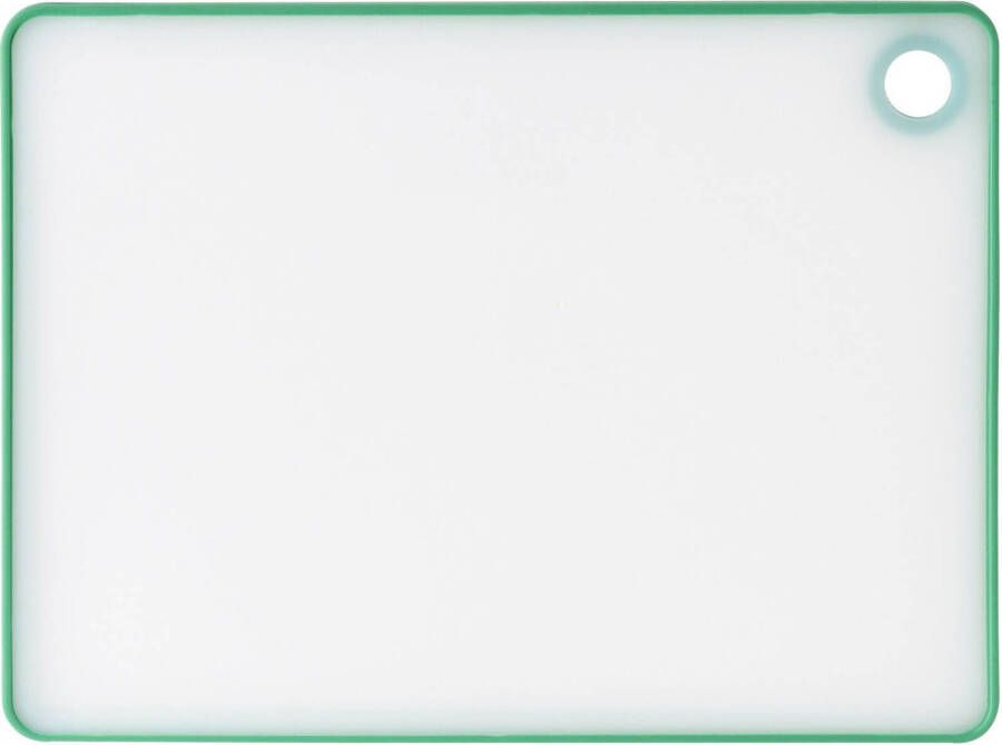 Excellent Houseware snijplank wit groen kunststof 33 x 23 cm Snijplanken