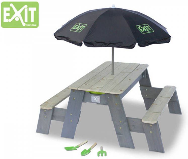 EXIT Toys EXIT Aksent zand- en watertafel L Deluxe met twee bankjes