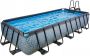EXIT Toys EXIT Stone zwembad 540x250x100cm met filterpomp grijs - Thumbnail 2