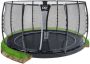EXIT Toys EXIT Dynamic groundlevel trampoline ø305cm met veiligheidsnet zwart - Thumbnail 2