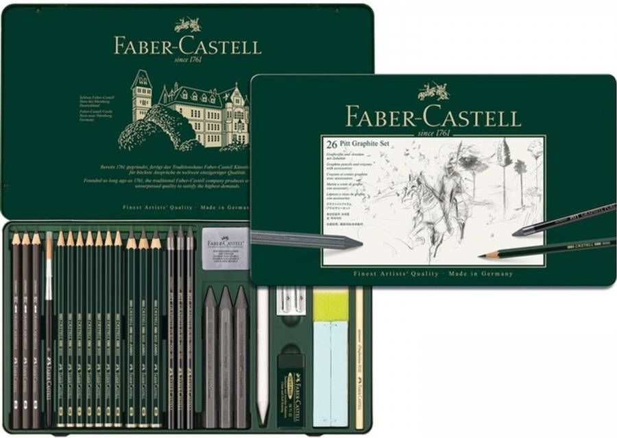 Faber Castell grafietset Pitt 26-delig