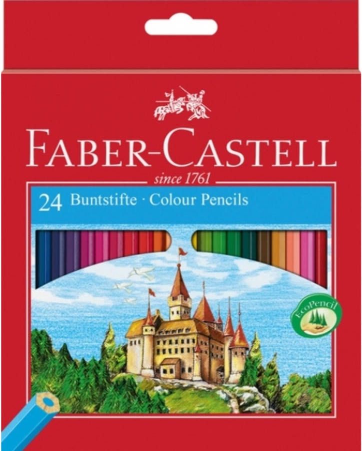 Faber Castell kleurpotlood Castle kartonnen etui à 24 stuks