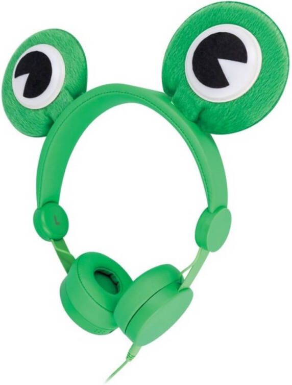 False Setty Froggy Universele Koptelefoon Voor Kinderen Met Kabel 1.2m Dierenoren 85dB