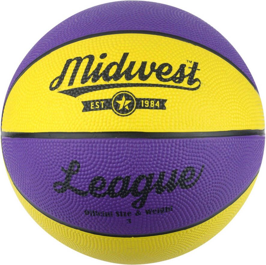 Fan Toys Midwest basketball League rubber geel paars