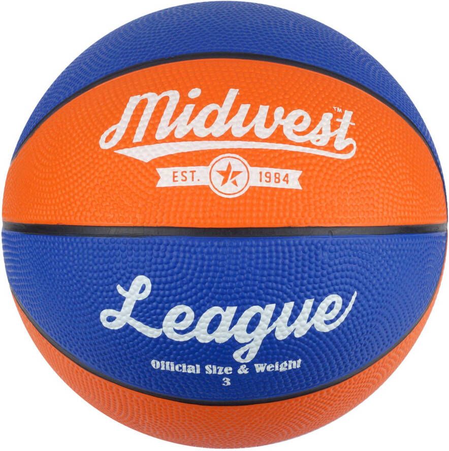 Fan Toys Midwest basketball League rubber oranje blauw
