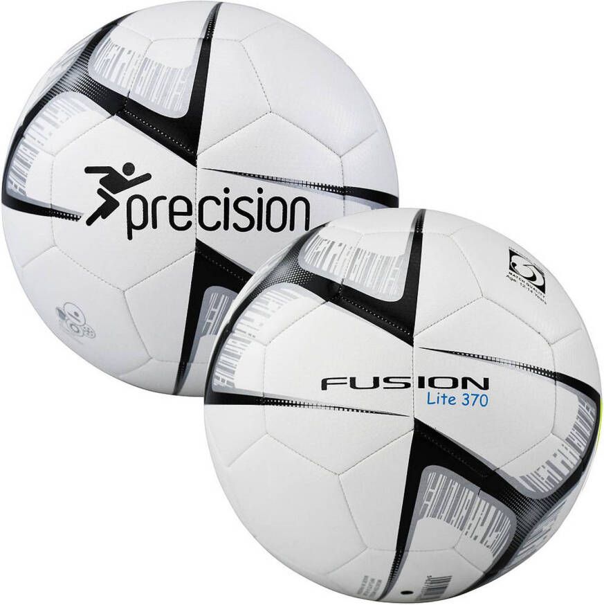 Fan Toys Precision voetbal Fusion Lite PU 370 gram wit zwart