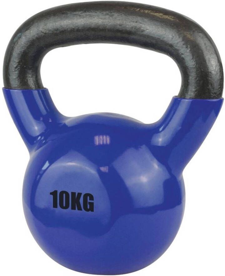 Fan Toys Urban Fitness kettlebell 10 kg staal vinyl zwart blauw