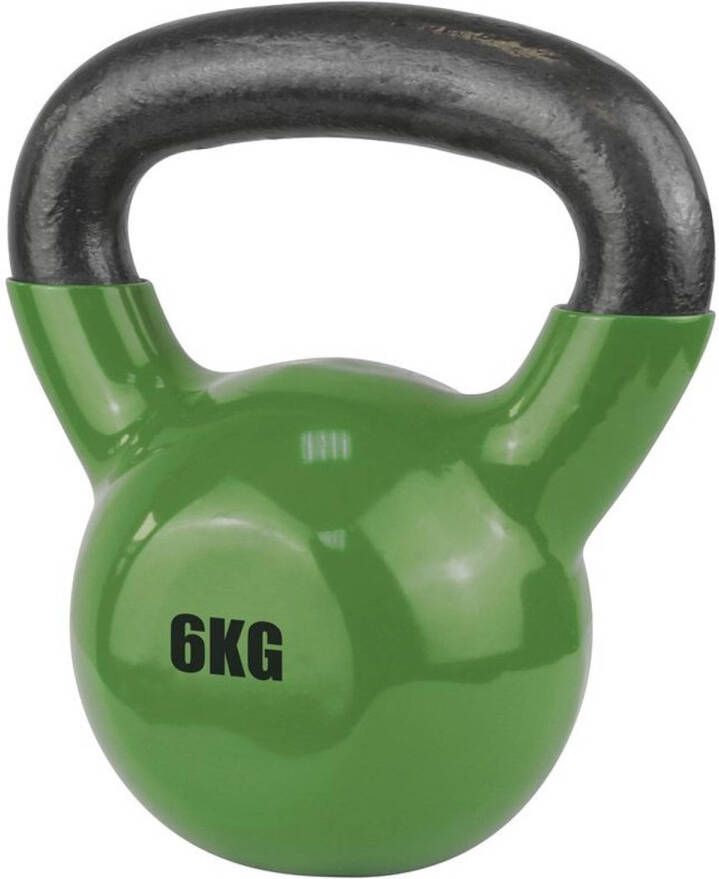 Fan Toys Urban Fitness kettlebell 6 kg staal vinyl zwart groen