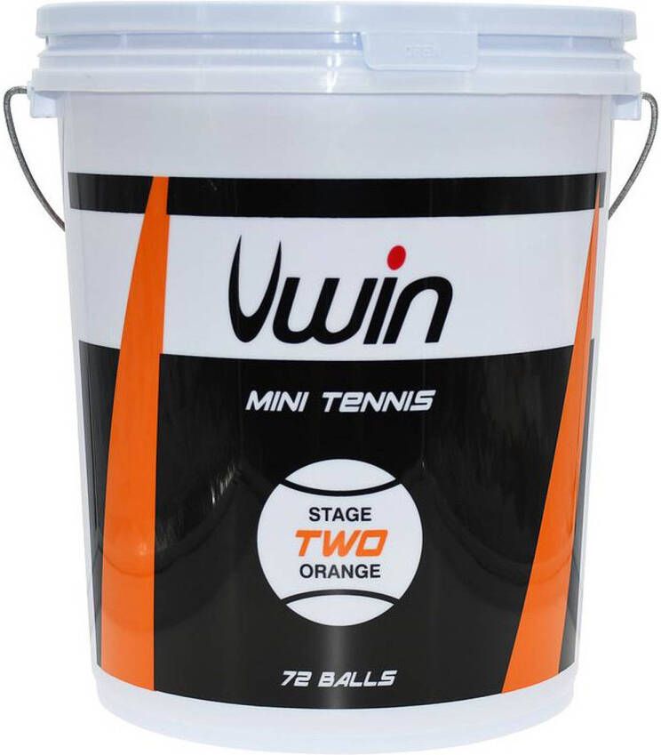 Fan Toys Uwin tennisballen Stage 2 junior rubber vilt oranje 72 stuks